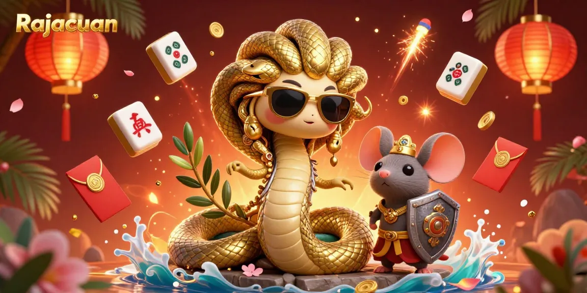 Experience thrilling gameplay at Rajacuan, featuring vibrant casino characters and dynamic game elements.