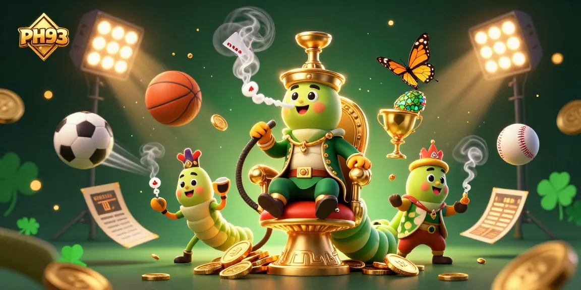 Experience PH33's immersive gambling scene featuring a hookah-master, dynamic sports elements, and gold accents.
