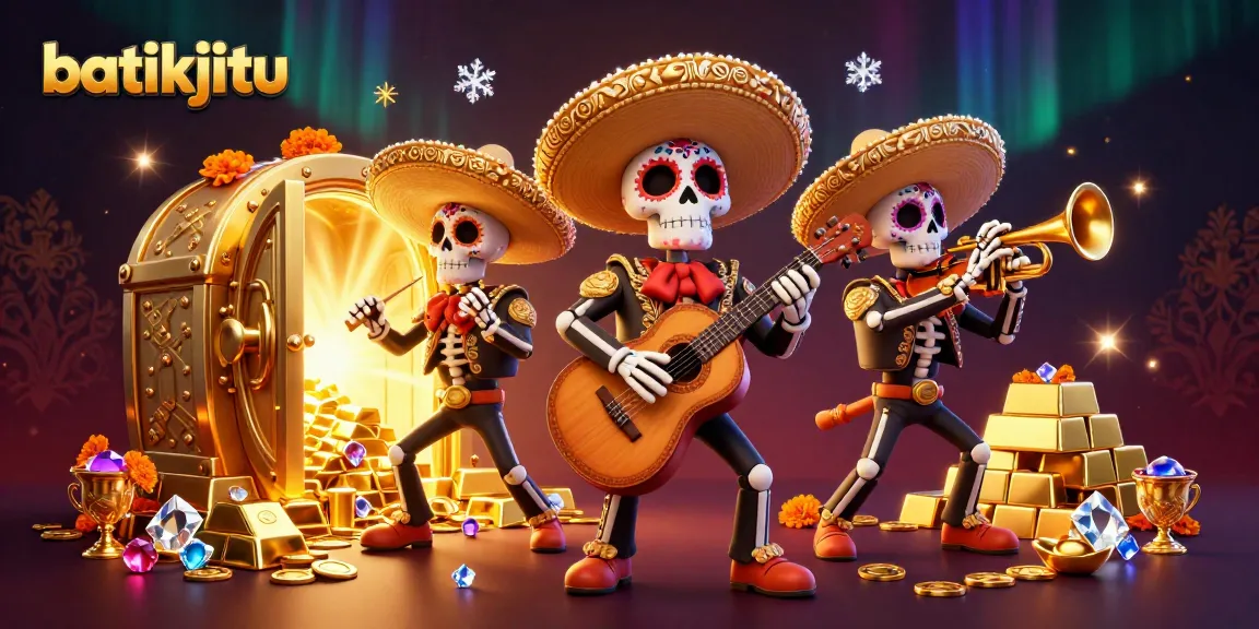Batikjitu hadir dalam ilustrasi kasino 3D, menampilkan band mariachi dan harta karun yang berkilauan, untuk pengalaman bermain yang menarik.