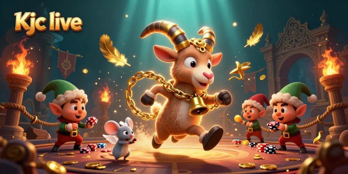 Experience Kjc live at a vibrant holiday-horror casino featuring Krampus and playful gremlins.