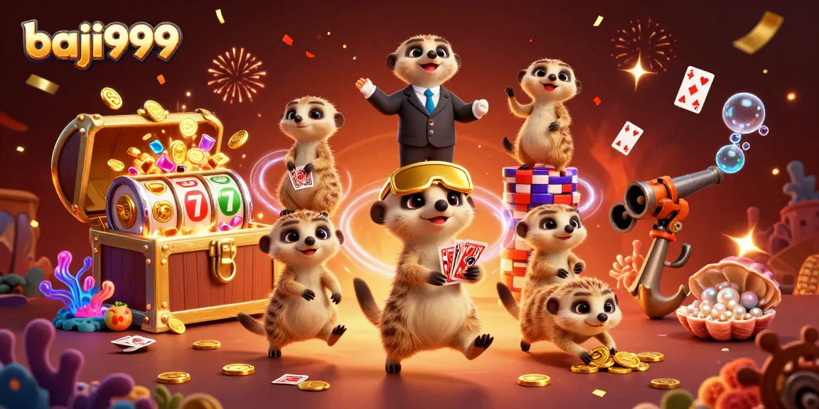 Experience the excitement at baji9999, where meerkats run a dazzling casino operation amidst gold coins and gems.